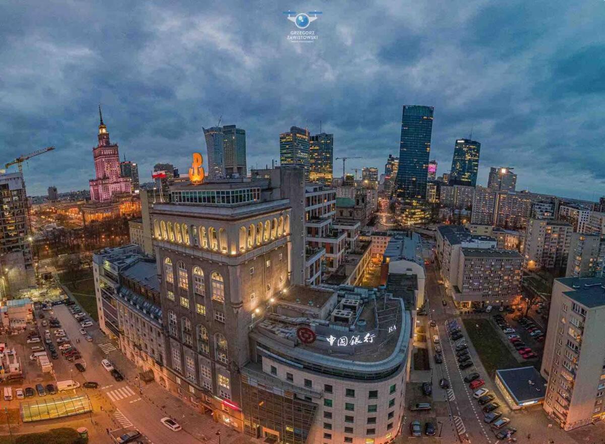 Super Apartment Yellow 2X Metro Fast Wifi 1 Gbs Netflix Panorama Miasta Warsaw Exterior photo