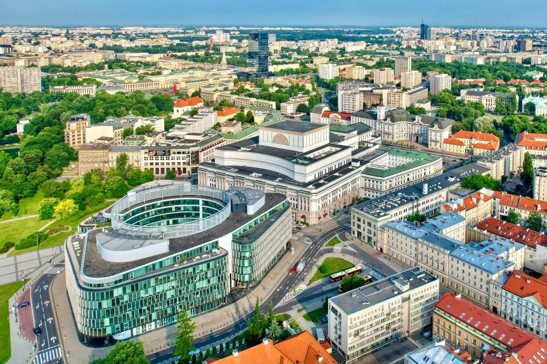 Super Apartment Yellow 2X Metro Fast Wifi 1 Gbs Netflix Panorama Miasta Warsaw Exterior photo