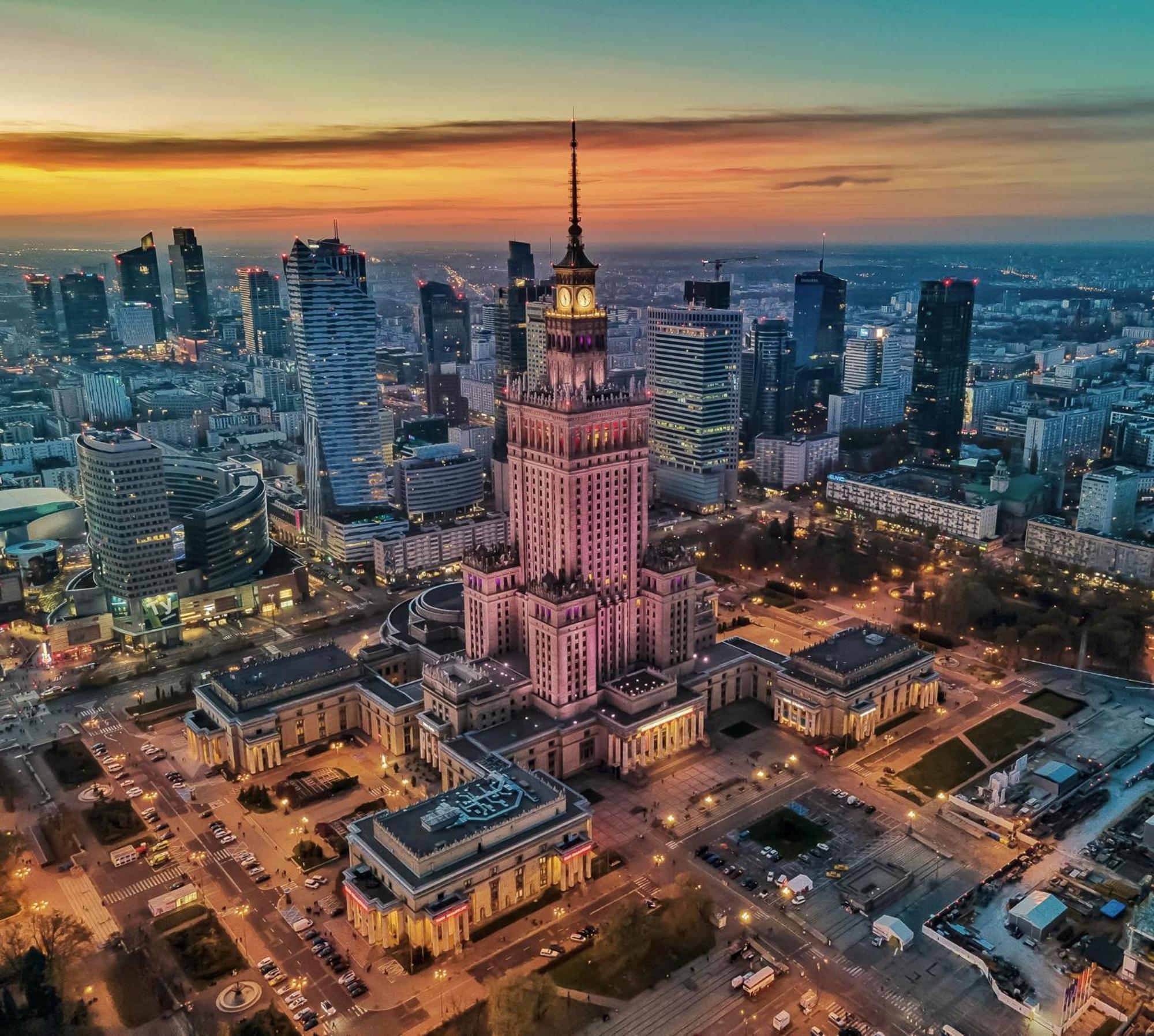Super Apartment Yellow 2X Metro Fast Wifi 1 Gbs Netflix Panorama Miasta Warsaw Exterior photo